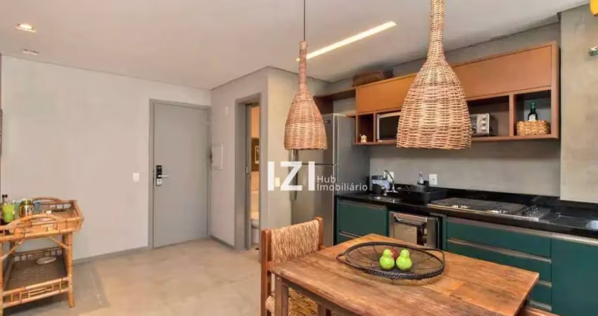Apartamento com 1 suítes para alugar, 56 m² por r$ 11.500/mês - itaim - são paulo/sp