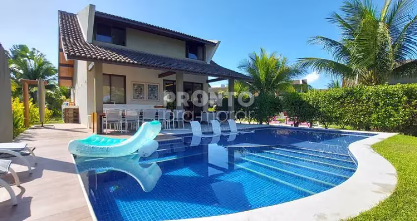 Excelente bangalô beira mar 4 quartos, 3 suítes em ótima localização - ipojuca