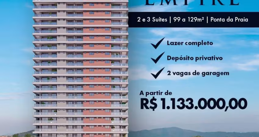 Breve lançamento aldana empire - com 2 ou 3 suítes de 71 m² a  132 m² - churrasqueira a carvão e garagem demarcada