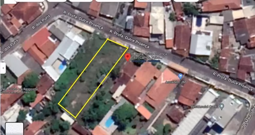 Terreno lote no bairro campo velho proximo a carmindo de  campos