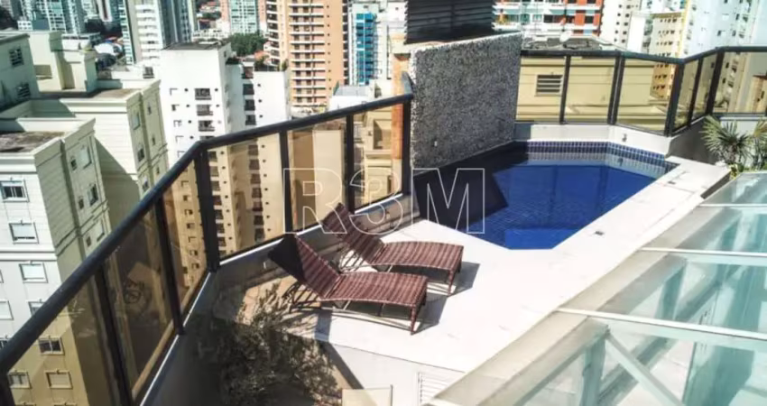 Cobertura duplex em perdizes com 407m² a.u. sendo 4 suítes (master com dois banheiros) e 5 vagas.