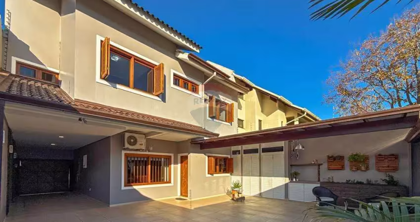 Excelente casa sobrado com suíte, closet, lareira e churrasqueira à venda no bairro são josé – canoas