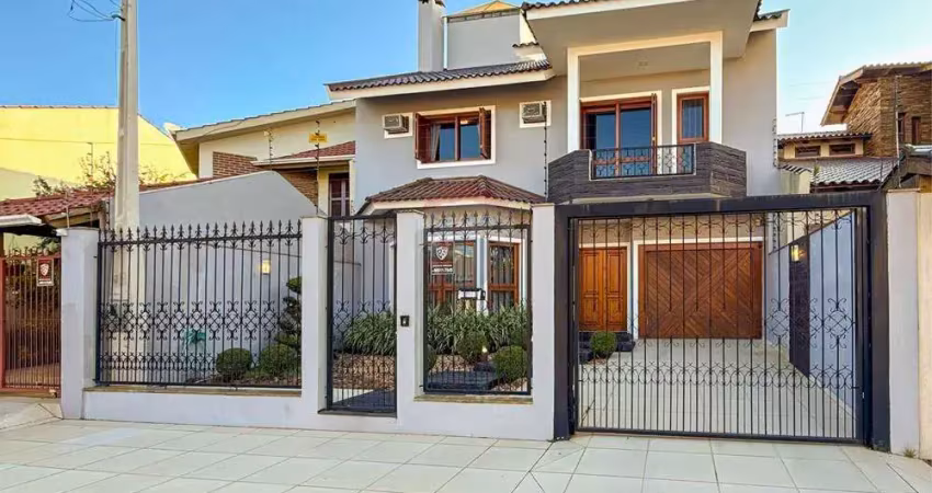 Excelente casa sobrado com suíte, closet, lareira e churrasqueira à venda no bairro são josé – canoas