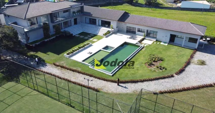 Chácara com 9 dormitórios à venda, 11100 m² por r$ 9.500.000,00 - itapema - guararema/sp