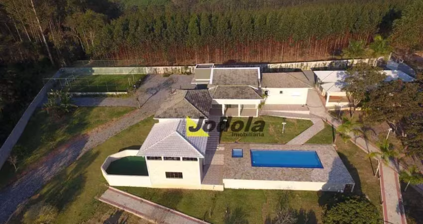 Chácara com 4 dormitórios à venda, 4000 m² por r$ 1.300.000,00 - ponte alta - guararema/sp