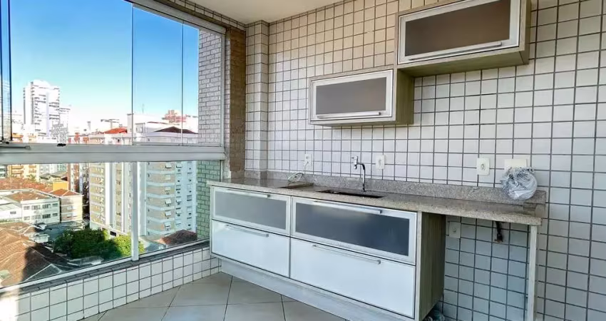 Apartamento à venda com 3 quartos na pompéia, santos/sp