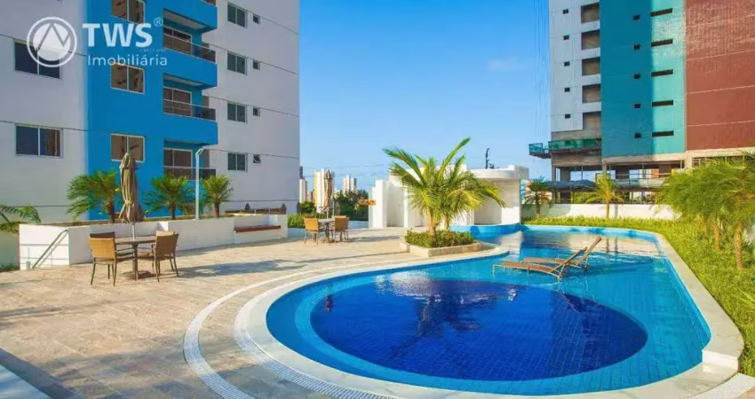 Apartamento com 3 dormitórios à venda, 80 m² por r$ 627.277,16 - jardim luna - joão pessoa/pb