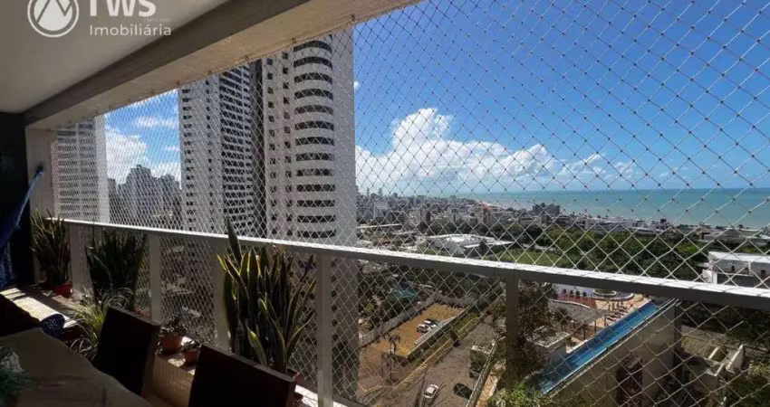 Apartamento com  projetados, 4 dormitórios à venda, 220 m² por r$ 2.700.000 - altiplano - joão pessoa/pb