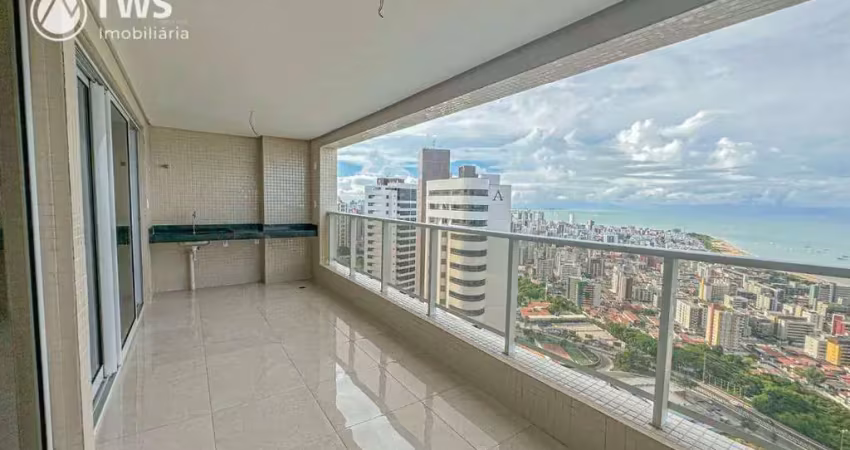 Apartamento vista para o mar com 3 dormitórios à venda, 270 m² por r$ 3.788.839 - altiplano - joão pessoa/pb