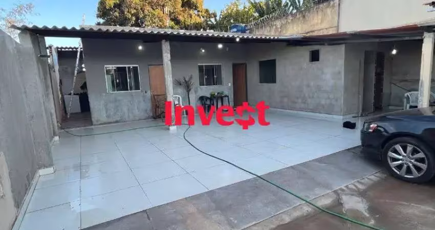 Casa com 1 suíte toda no porcelanato lote de 400m² fora de condomínio na rua 01 colônia agrícola samambaia