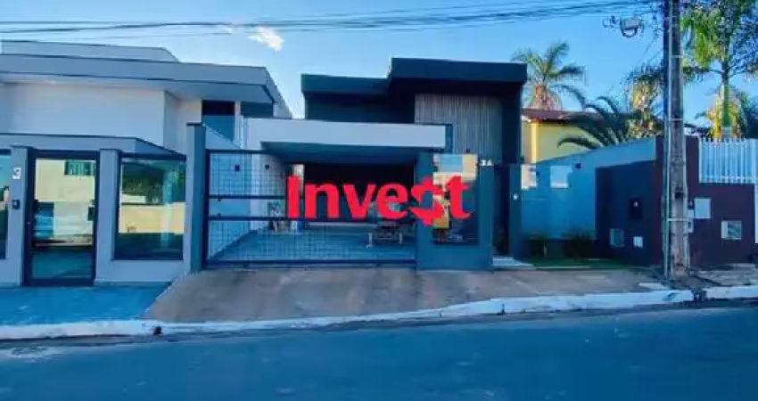 Casa moderna, dentro de condomínio, 4 suítes, lazer completo na rua 05 em vicente pires.