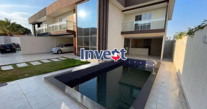 Casa moderna, 2 andares, 4 suítes, lazer completo, dentro de condomínio, conjunto 04 em arniqueiras.