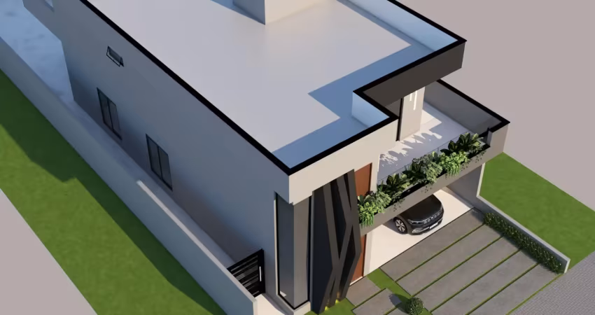 Casa em final de construção 240m² 4 suites- condominio malibu