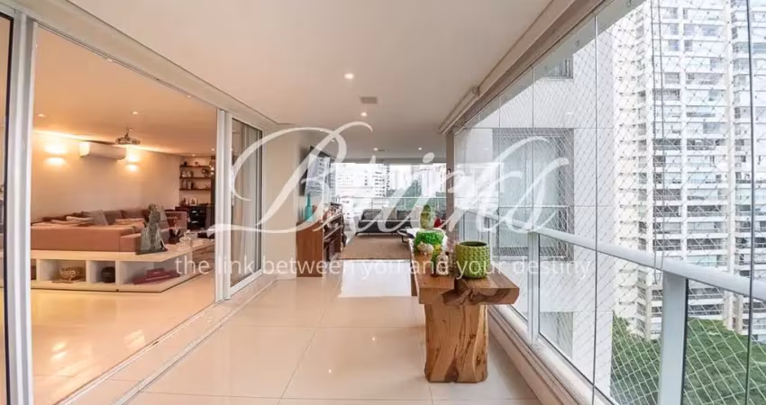 Apartamento mobiliado no campo belo/ sophistic 4 suítes e 5 vagas andar alto