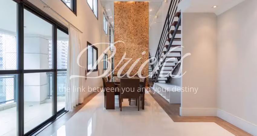Apartamento duplex - jardim paulista de 228 m², com 3 suítes e 4 vagas
