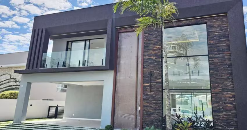 Casa luxo no alphaville litoral norte i: 4 suítes, 3 salas, 4 vagas, 275 m². lindíssima!
