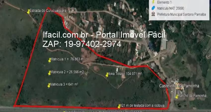 Área - terreno industrial em santana do parnaíba - castelo - ifacil.com.br