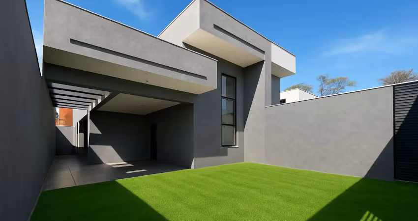 Casa com 180 m² de terreno, corredor lateral e suíte – r$ 480.000