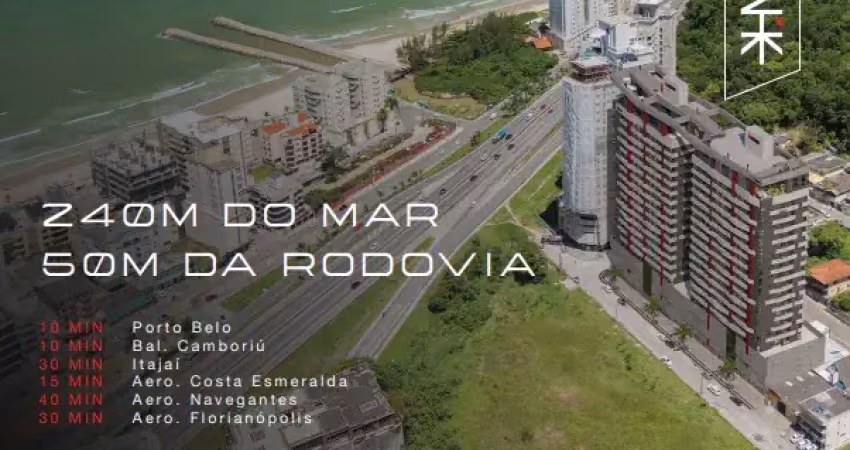 Invista em um apartamento apenas a 240 metros do mar em itapema-sc