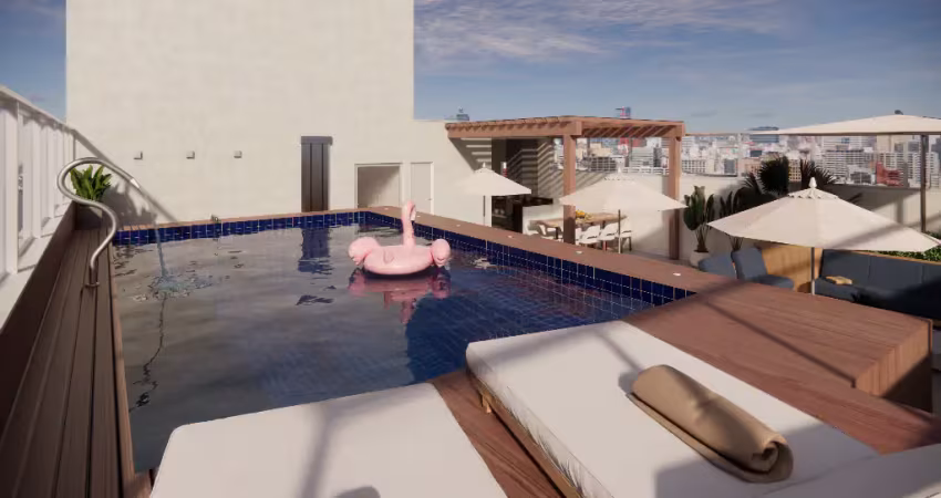 Apartamentos 1 ou 2 dormitórios com suíte próximo a praia da biquinha
