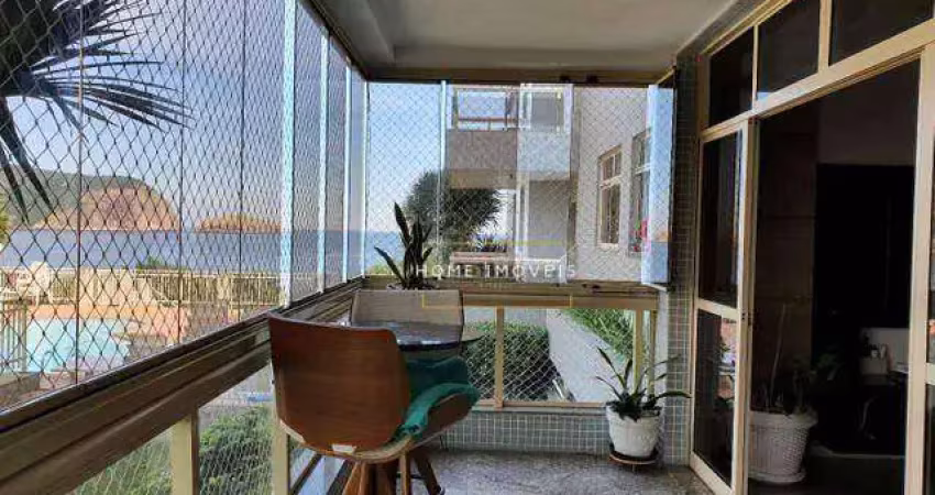 Lindo apartamento com 4 dormitórios à venda, sendo 1 suíte, 180 m² por r$ 2.300.000 - camboinhas - niterói/rj