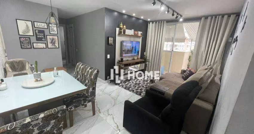 Excelente cobertura linear com 2 dormitórios, sendo uma suíte, vaga de garagem, à venda, 90 m² por r$ 474.000 - centro - niterói/rj