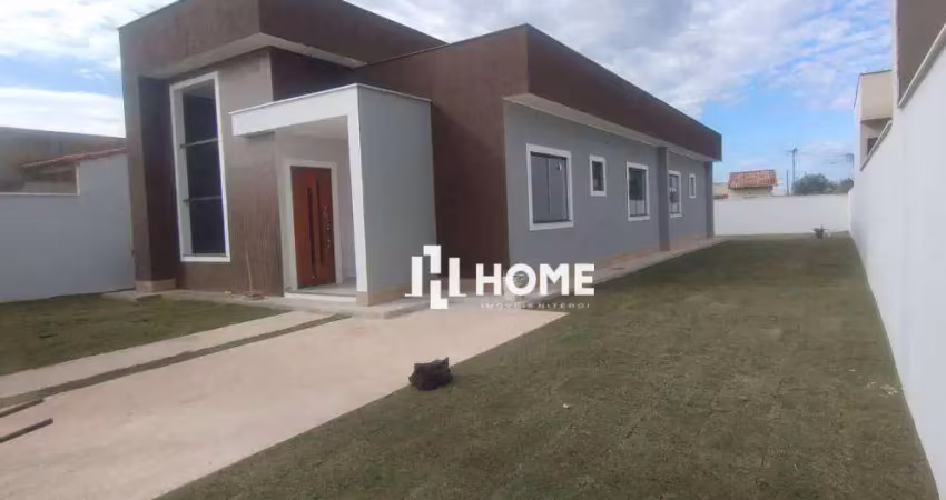Casa  primeira locação, terreno com 500mts, 3 dormitórios à venda, 100 m² por r$ 680.000 - jardim atlântico oeste (itaipuaçu) - maricá/rj