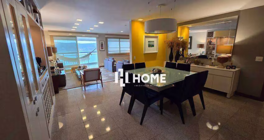 Lindíssimo apartamento com 4 dormitórios à venda, sendo 2 suítes e 4 vagas, 180 m² por r$ 2.500.000 - boa viagem - niterói/rj