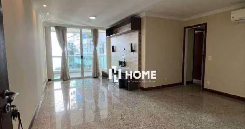 Excelente apartamento com 3 dormitórios à venda, sendo 2 suítes e 2 vagas, 120 m² por r$ 1.200.000 - icaraí - niterói/rj