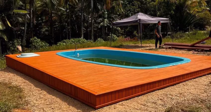 Barbada !!!!lindo terreno com piscina para chácara.