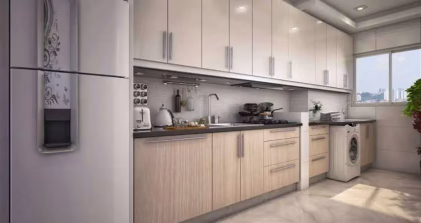 Apartamento com  53,91 m² - vila maria leonor - diadema sp