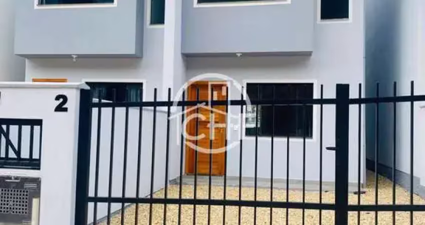 Sobrado novo com dois domitórios, rio branco, brusque - sc