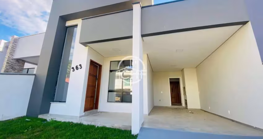 Casa nova  de uma suíte e dois dormitórios, imigrantes, guabiruba - sc