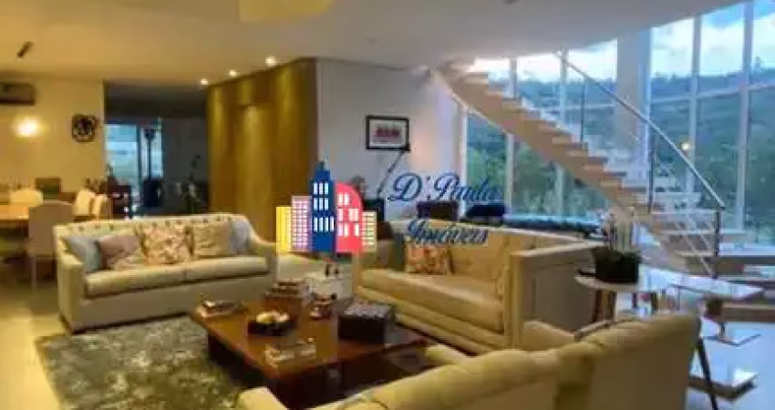Casa semi mobiliada com 4 dormitórios sendo 4 suítes, 490m², locação - r$ 25.000,00 pacote - residencial itahyê - tamboré - santana de parnaíba/sp