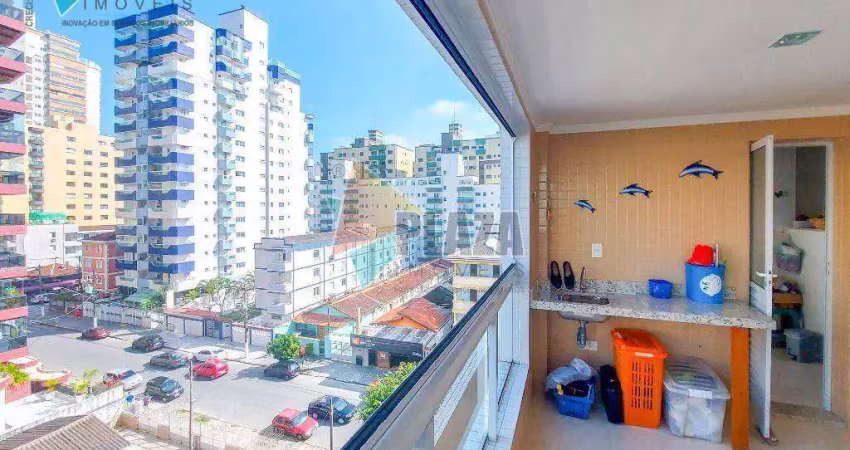 Apartamento com 2 dormitórios à venda, 84 m² por r$ 899.000,00 - canto do forte - praia grande/sp