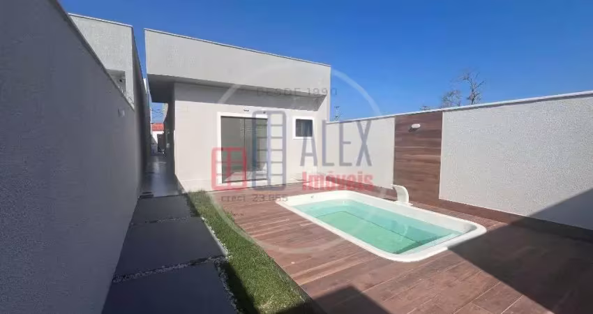 Luxuosa casa de alto padrao com piscina coberta em jardim atlantico central, marica