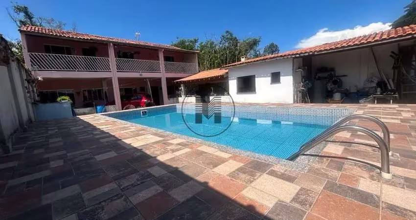 Casa com 4 dormitórios e piscina à venda ou permuta, por r$ 450.000 - chacará agricolas- guaratingu