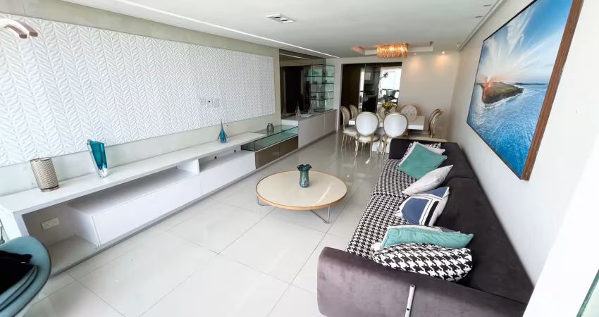 Av. boa viagem, andar alto, vista incrível, 120 metros, 3 suítes, mobiliado, 1 vaga coberta