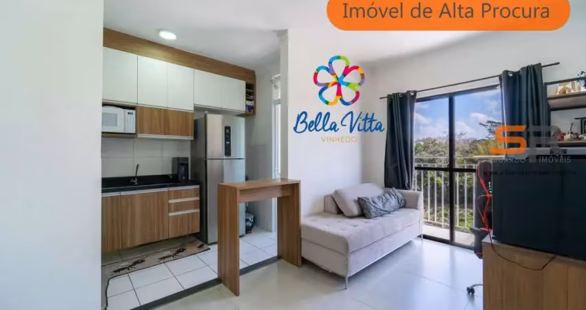 Apartamento 2 dorm - 2 vagas - cond. com piscina - vinhedo - r$ 365 mil