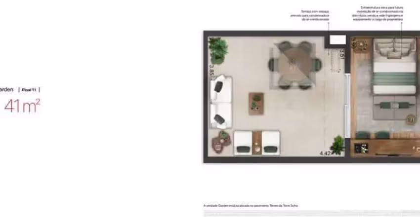 Apartamento para venda em são paulo, mirandópolis, 1 dormitório, 1 banheiro