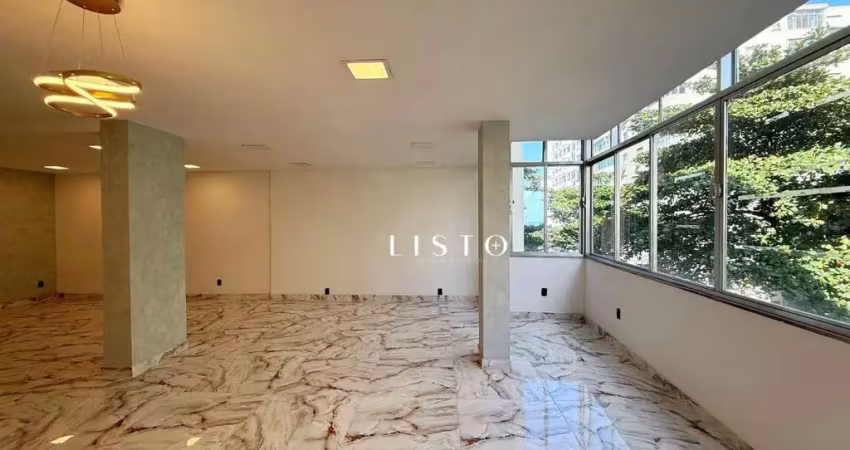Apartamento reformado com 3 dormitórios à venda, 165 m² por r$ 1.750.000 - copacabana - rio de janeiro/rj