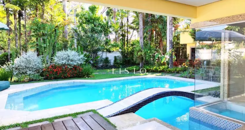 Casa com piscina, sauna, 4 vagas e 6 quartos à venda, 809 m² por r$ 5.500.000 - barra da tijuca - condominio porto dos cabritos - rio de janeiro/rj