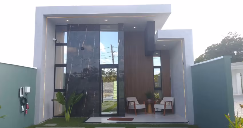 Casa à venda no condomínio gênesis – 3 quartos, 2 suítes – centro de eusébio/ce.