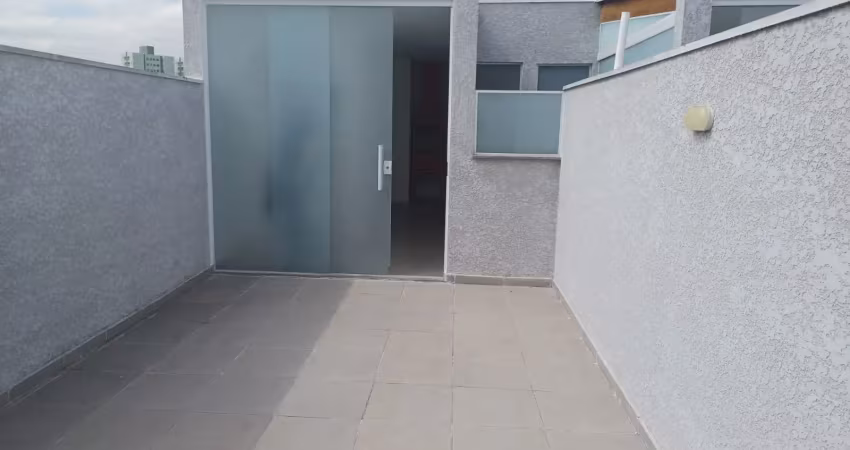 Cobertura com 2 quartos para alugar na Rua Eubéia, Jardim Santo Antônio, Santo André