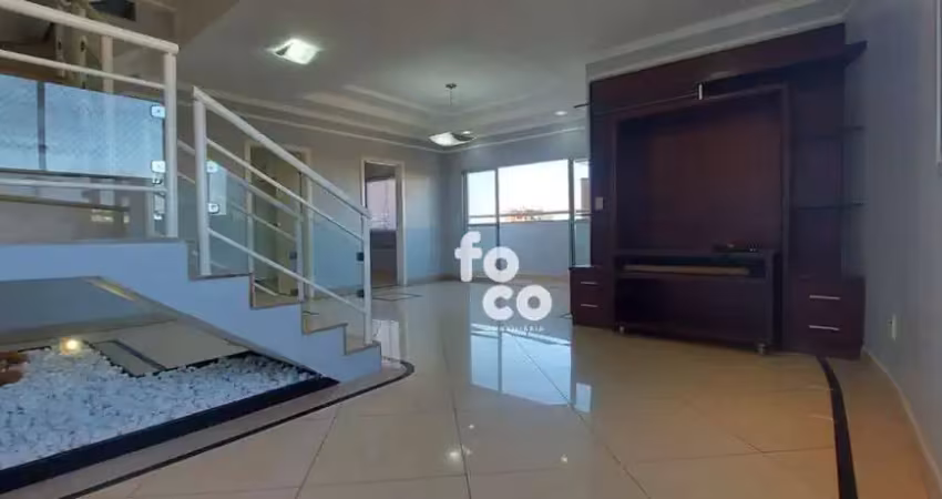 Cobertura com 3 dormitórios à venda, 211 m² por r$ 1.250.000,00 - santa mônica - uberlândia/mg