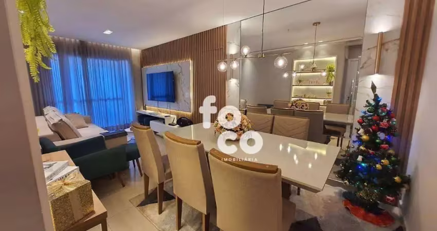 Apartamento com 3 dormitórios à venda, 90 m² por r$ 940.000,00 - santa mônica - uberlândia/mg