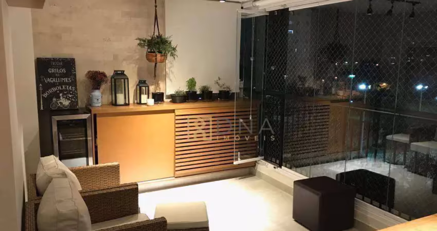 Apartamento mobiliado com 3 dormitórios para alugar, 143 m² por r$ 9.000,00/mês - jardim aquarius - são josé dos campos/sp