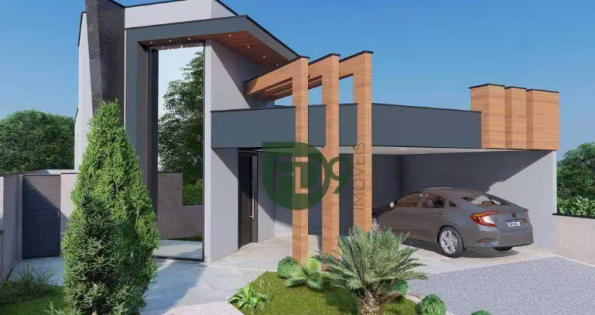 Casa com 3 dormitórios - condomínio solar das esmeraldas - nova odessa/sp.