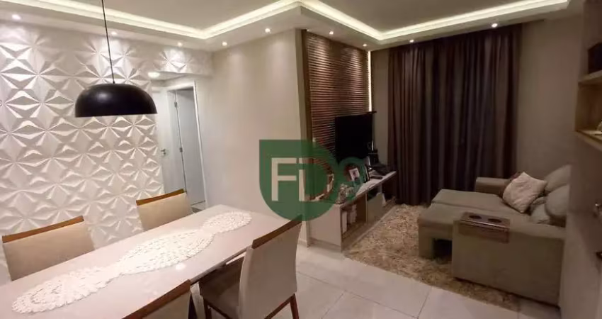 Apartamento com 2 dormitórios à venda, 59 m² por r$ 340.000 - parque emília - sumaré/sp