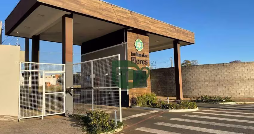 Terreno à venda, 250 m² por r$ 310.000,00 - jardim das flores - santa bárbara d'oeste/sp